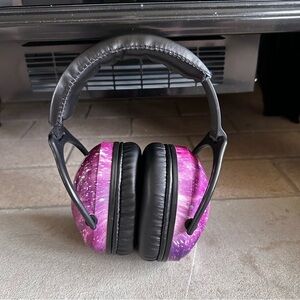 Purple Galaxy Noise Reduction Headphones